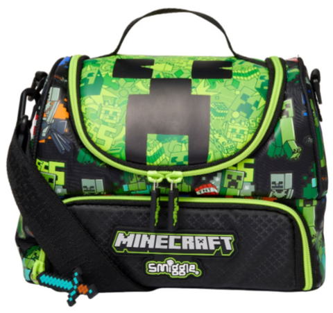 Smiggle Minecraft Double Decker Lunchbox With Strap