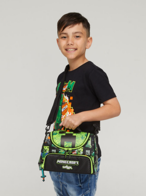 Smiggle Minecraft Double Decker Lunchbox With Strap