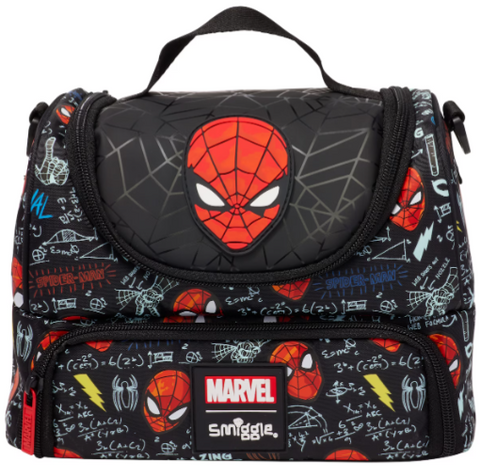 Smiggle Spider-Man Double Lunchbox With Strap