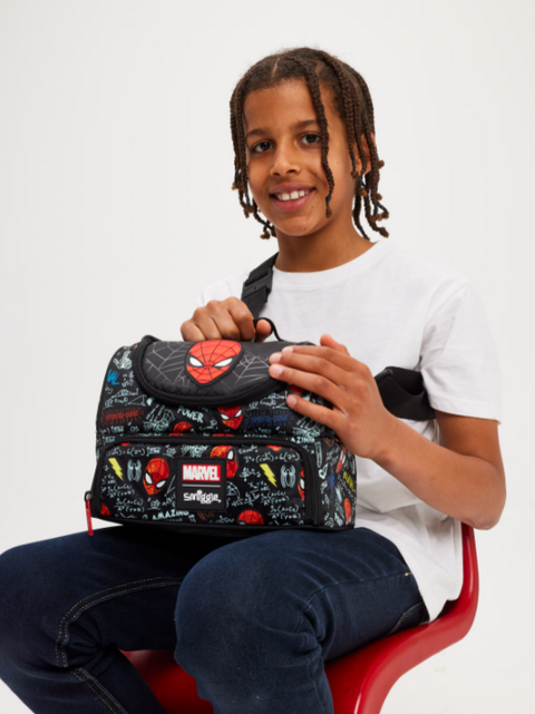 Smiggle Spider-Man Double Lunchbox With Strap