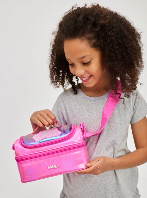 Smiggle Barbie Double Decker Lunchbox With Strap