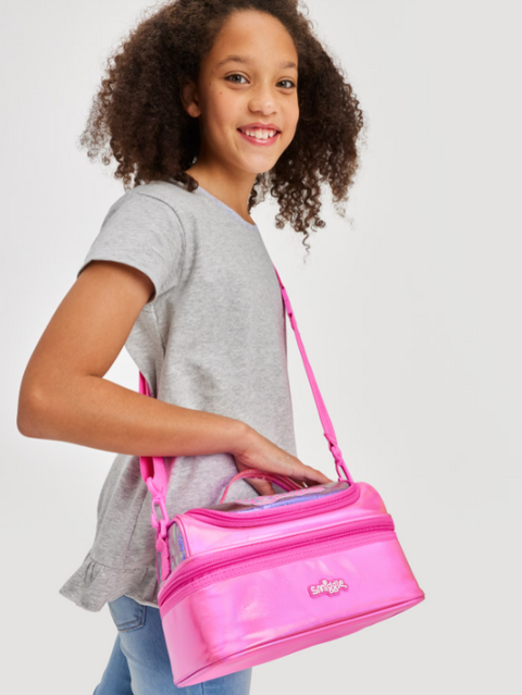 Smiggle Barbie Double Decker Lunchbox With Strap