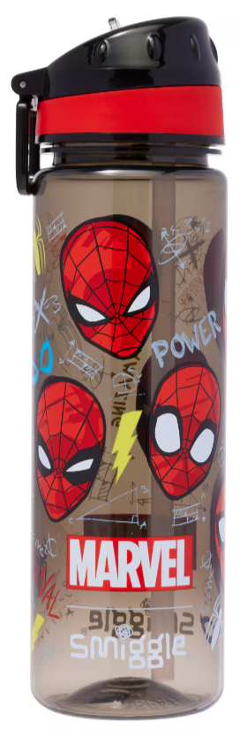 Smiggle Spider-Man Drink Up Plastic Drink Bottle 650ml