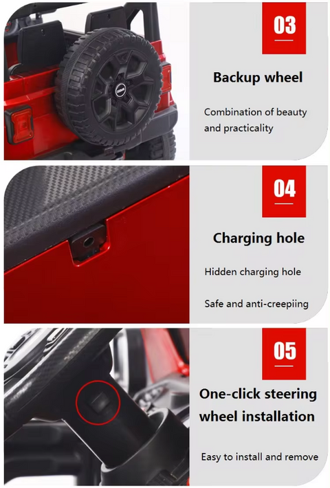 Battery Powered Jeep 4x4 Ride-On 12V