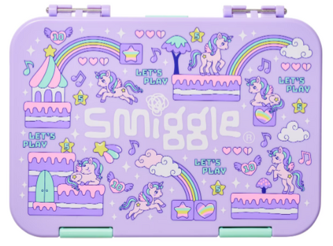 Smiggle Let's Play Unicorn Bento Lunch Box