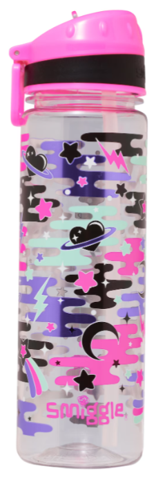 Smiggle Smiggler Pink Water Bottle 650ml