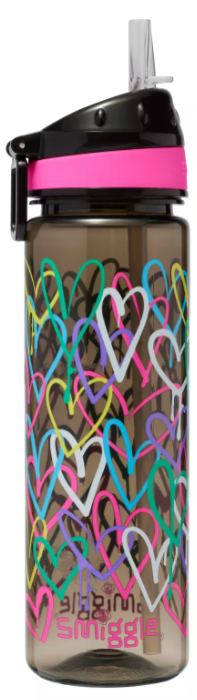 Smiggle Smiggler Black Water Bottle 650ml