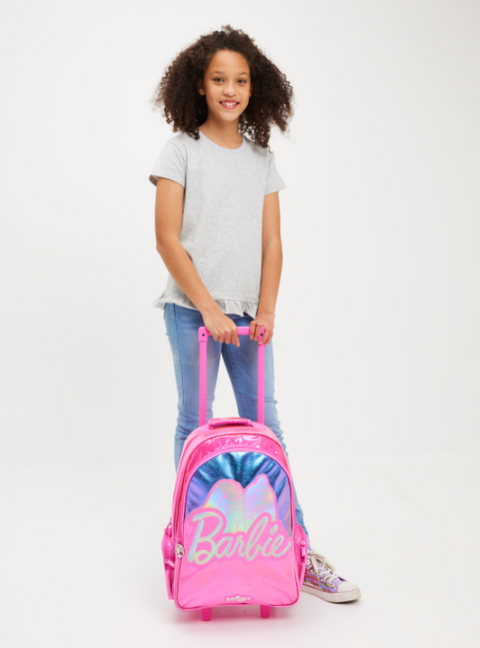 Barbie Trolley Backpack With Light Up Wheels 52cm