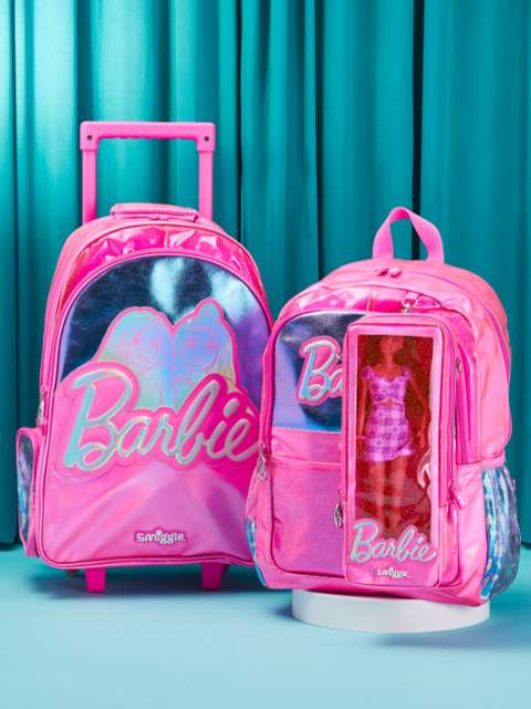 Barbie Trolley Backpack With Light Up Wheels 52cm