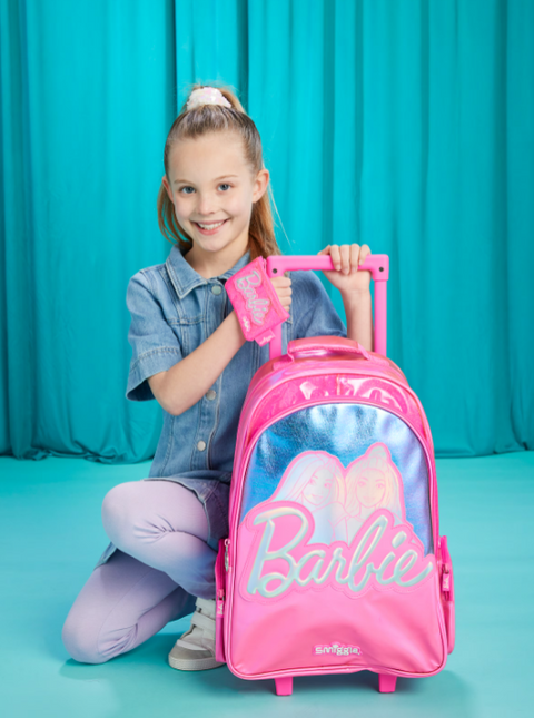 Barbie Trolley Backpack With Light Up Wheels 52cm