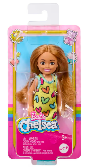 Barbie Chelsea Doll Collection, Small Dolls wearing Removable Fashions and Shoes