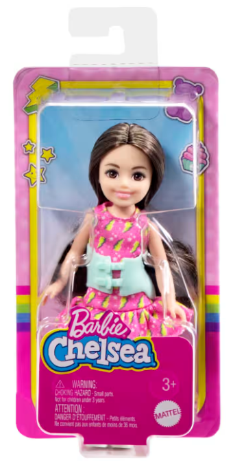 Barbie Chelsea Doll Collection, Small Dolls wearing Removable Fashions and Shoes