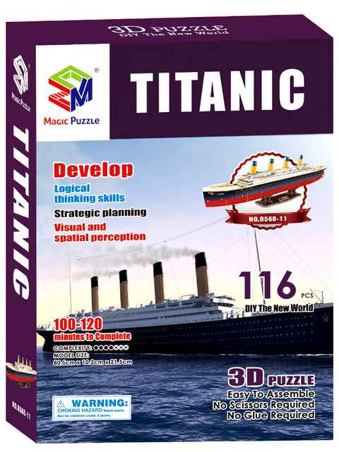 Magic Puzzle Titanic 3D Puzzle 116 Pieces