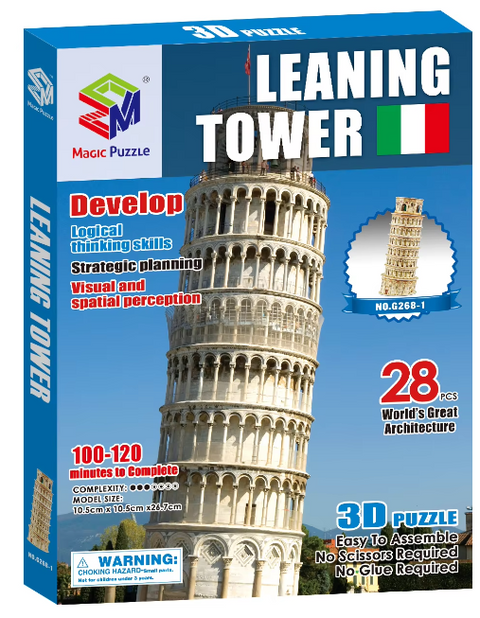 Magic Puzzle Leaning Tower 3D Puzzle 28 Pieces