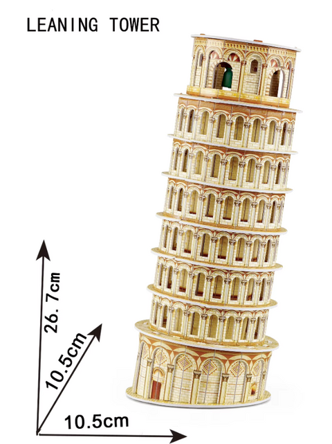 Magic Puzzle Leaning Tower 3D Puzzle 28 Pieces