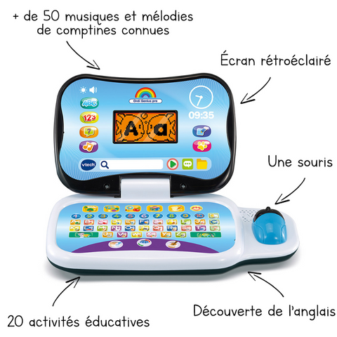 VTech Ordi Genius Pro Noir