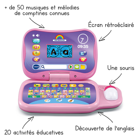 VTech Ordi Genius Pro Rose