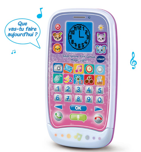 VTech Smartphone P'tit Genius Magic Light Rose