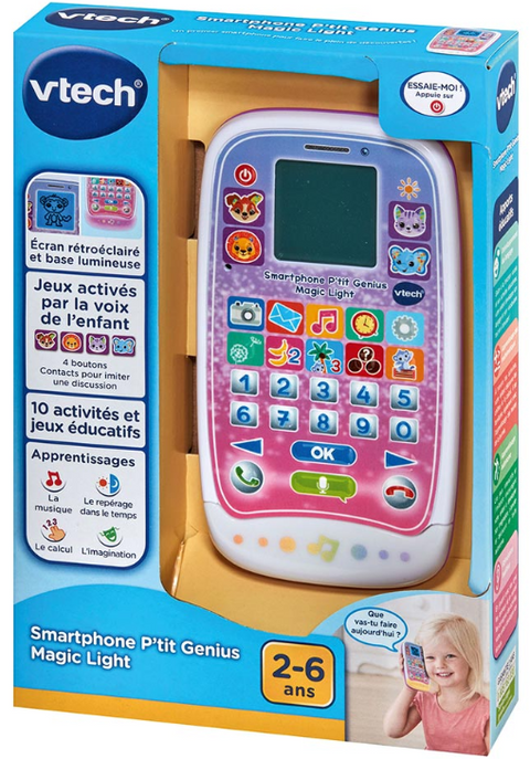 VTech Smartphone P'tit Genius Magic Light Rose