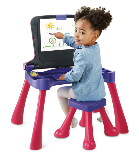 VTech Magi Bureau Interactif 5 en 1 Rose