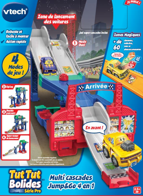 VTech Série Pro Multi Cascades Jump & Go 4 en 1