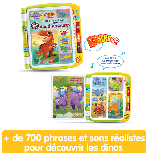 VTech Le Grand Livre Interactif Des Dinosaures