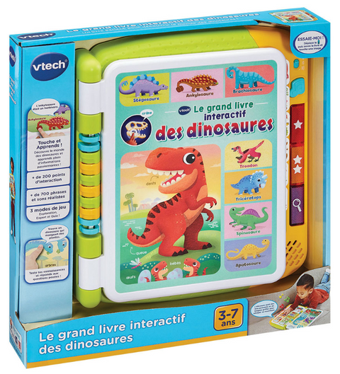 VTech Le Grand Livre Interactif Des Dinosaures