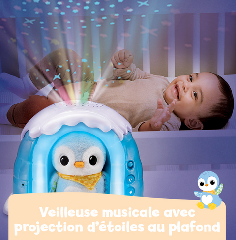 VTech Veilleuse P'tit Pingouin Nuit étoilée