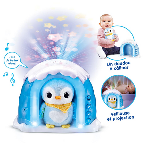 VTech Veilleuse P'tit Pingouin Nuit étoilée