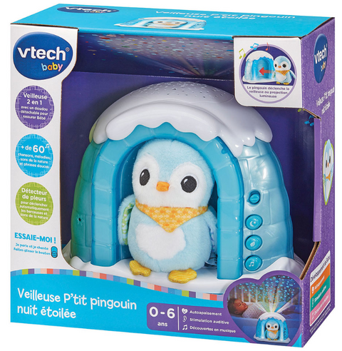 VTech Veilleuse P'tit Pingouin Nuit étoilée