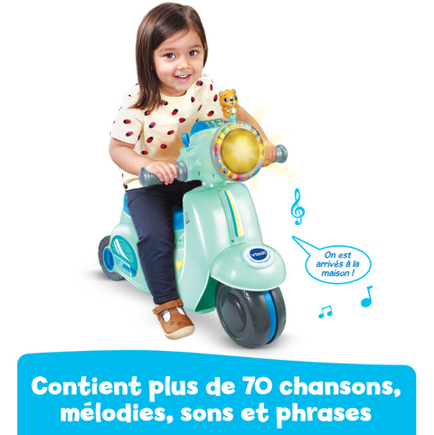 VTech Porteur Scooter Interactif 3 en 1