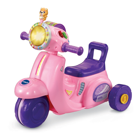 VTech Porteur Scooter Interactif 3 en 1 Rose