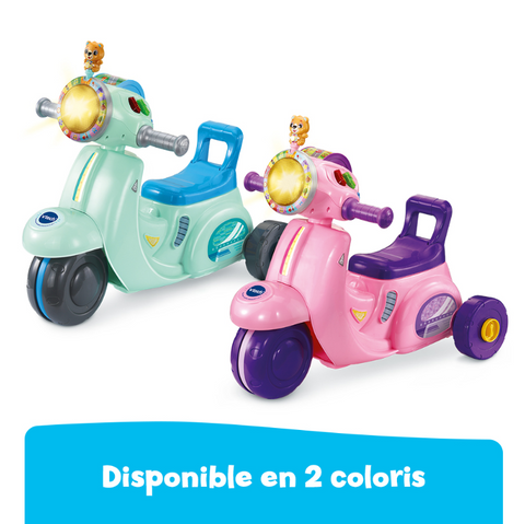 VTech Porteur Scooter Interactif 3 en 1 Rose