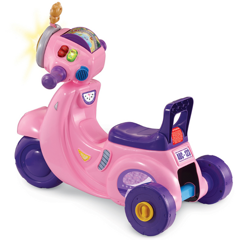 VTech Porteur Scooter Interactif 3 en 1 Rose