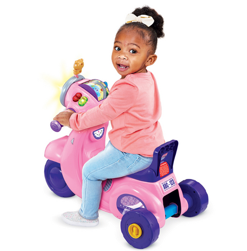 VTech Porteur Scooter Interactif 3 en 1 Rose