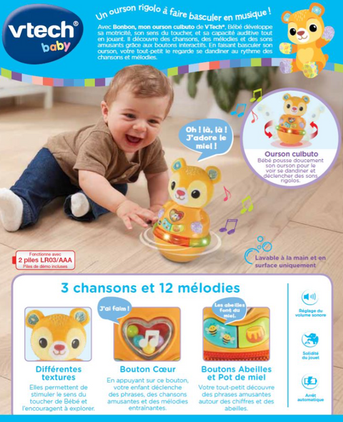 VTech Bonbon Mon Ourson Culbuto