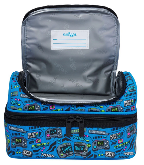 Smiggle Blue Eclipse Double Decker Lunch Bag
