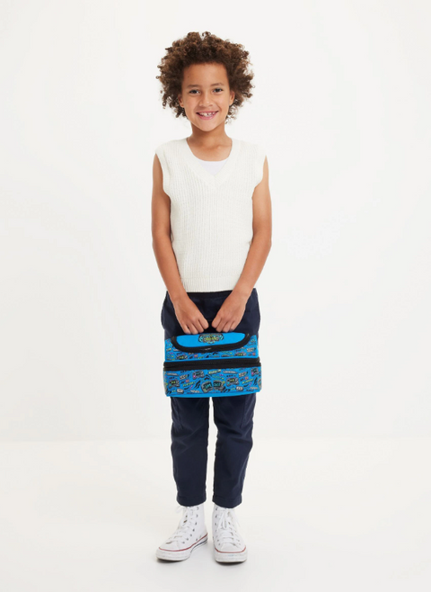 Smiggle Blue Eclipse Double Decker Lunch Bag