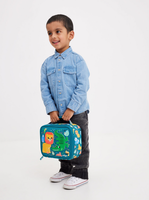 Smiggle Green Big Dreams Teeny Tiny Square Lunch Bag