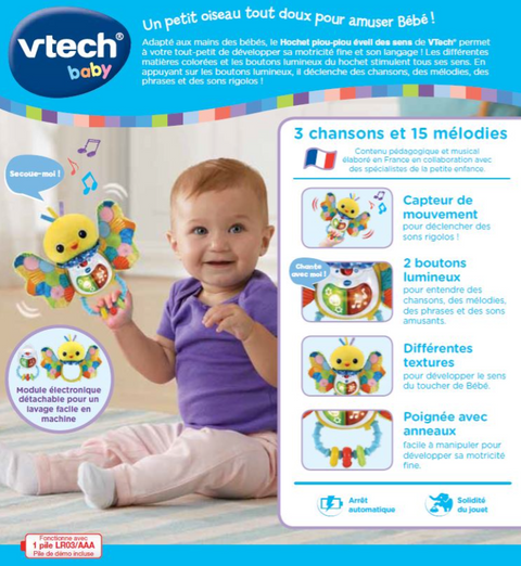 VTech Hochet piou-piou éveil Des Sens