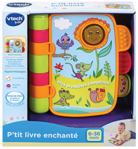 VTech P'tit Livre Enchanté - Mes Premières Comptines