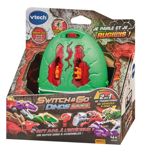 VTech Switch & Go Dinos Surprise V2 - 6 modèles à collectionner Assorted