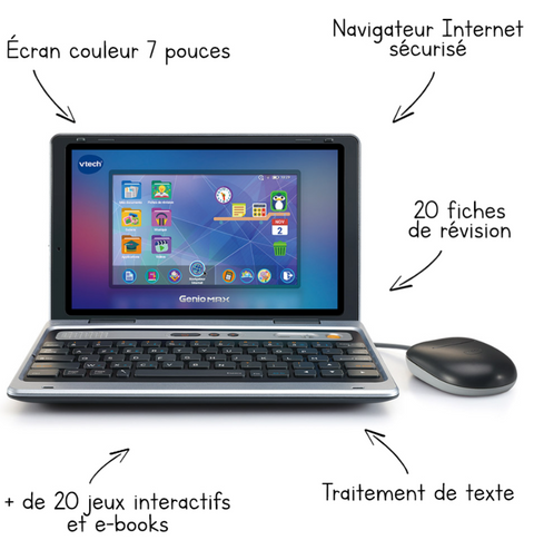 VTech Genio Max Laptop Noir