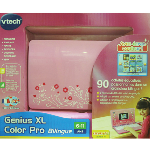 VTech Genius XL Color Pro Laptop Bilingue Rose