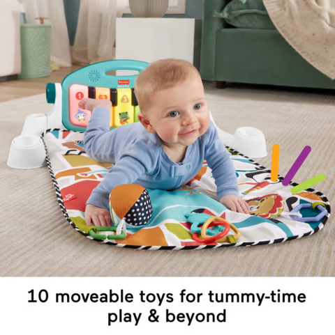 Fisher-Price Glow And Grow Kick & Play Piano Gym Baby Playmat