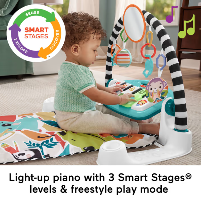 Fisher Price Glow And Grow Kick Play Piano Gym Baby Playmat PlayBox Fisher Price Glow And Grow Kick Play Piano Gym Baby Playmat PlayBox