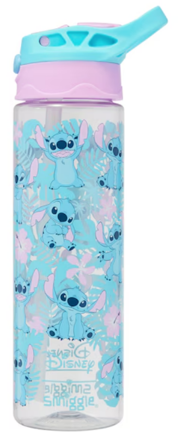Smiggle Stitch Plastic Flip Drink Bottle 650ml
