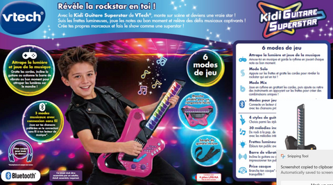 VTech Kidi Guitare Superstar Rose