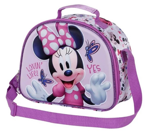 Disney Minnie Mouse Butterflies 3D Lunch Bag 26cm