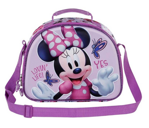 Disney Minnie Mouse Butterflies 3D Lunch Bag 26cm